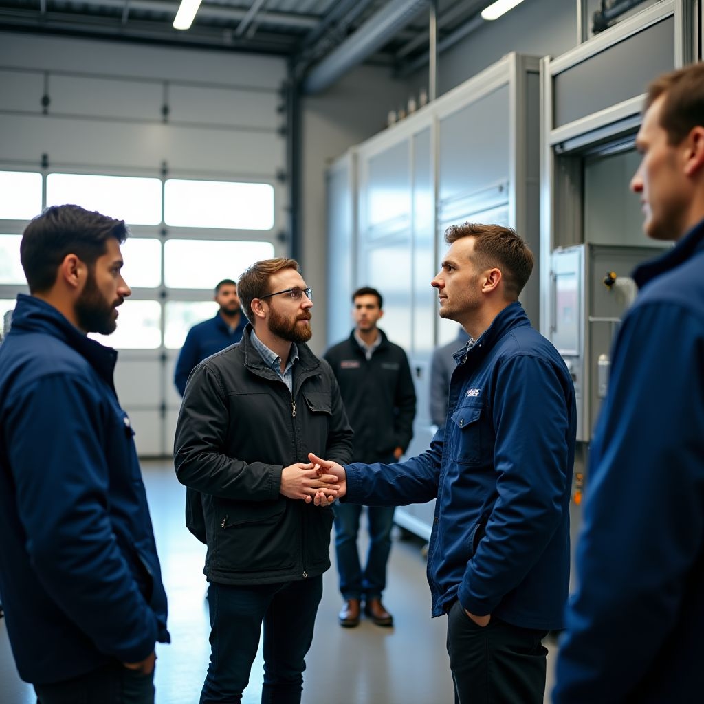 Visita técnica a estación de servicio modelo